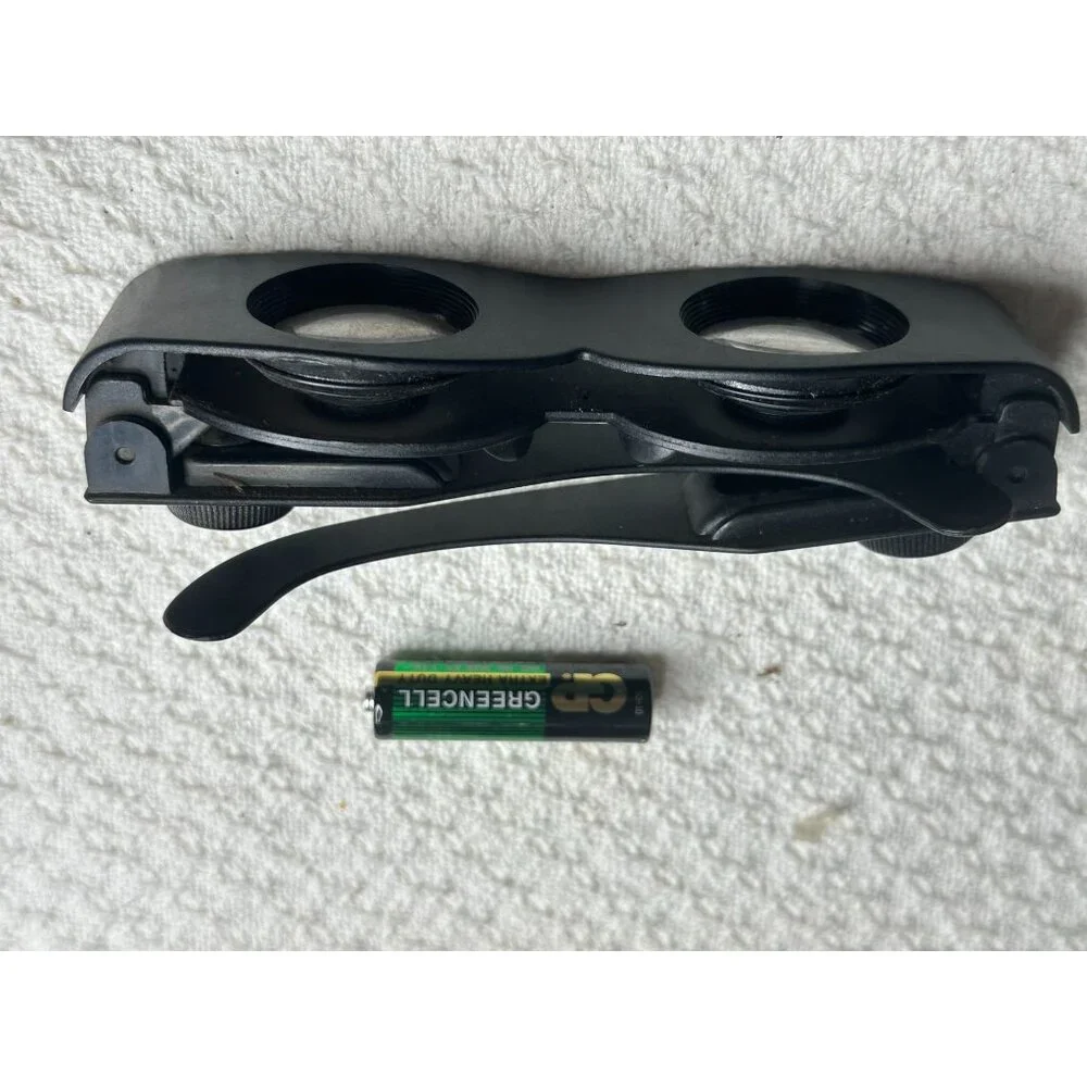 Binocular Glasses Telescope Fishing Adjustable Folding Eyewear Costume Prop - Picture 2 of 10